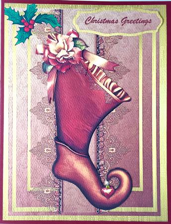 Lovely Christmas Stocking by Elena Pavlova