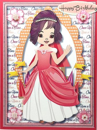 Lovely Princess in Her Peach Dress by Elena Pavlova