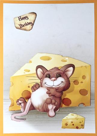 Too Much Cheese Mouse by Elena Pavlova