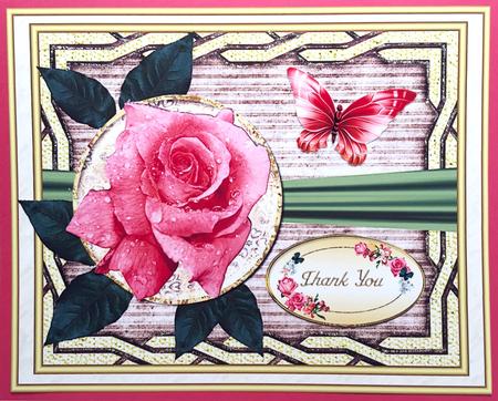 Pink Rose Various Occasions Card Front 4 by Elena Pavlova