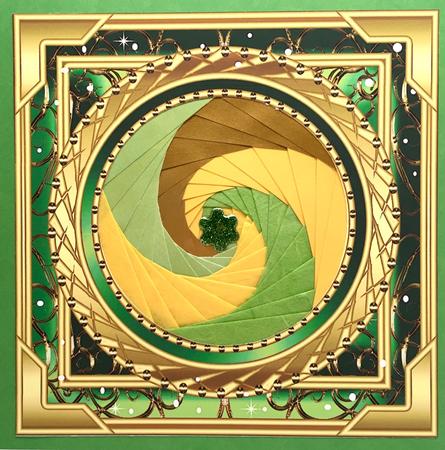 Round Frame in a Frame Blank Christmas Topper 5 by Elena Pavlova