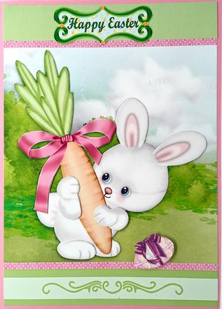 Easter Bunny and Carrot by Elena Pavlova