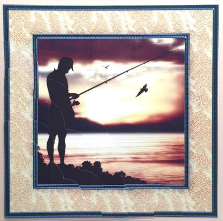 Fishing at Sunset Corner Stacker Mini Kit by Elena Pavlova