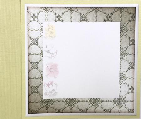 Insert for Vintage Wildflower Square Layers Card by Elena Pavlova