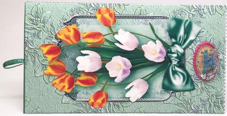 Tiptoe Through the Tulips, Gift Envelope - 3 Decoupage by Elena Pavlova