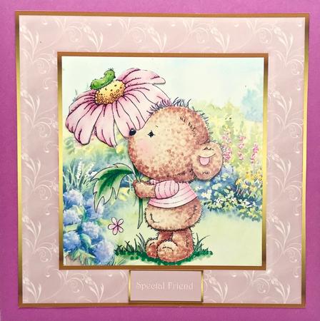 A Bear Sends Birthday Wishes Mini Kit by Elena Pavlova
