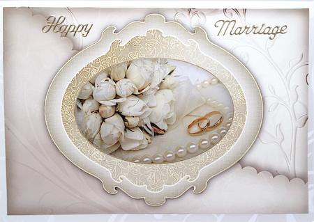 Wedding Roses in Coffee and Cream Quick Card by Elena Pavlova