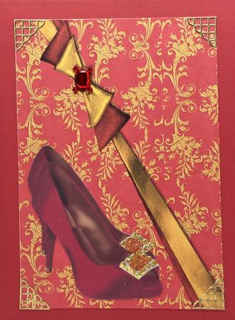 Regal Red Background Paper by Elena Pavlova