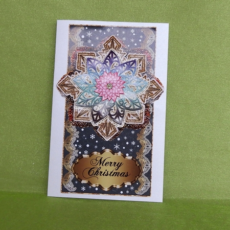 Tall Topper With Christmas Medallion 2 by Elisabeth Le Clainche