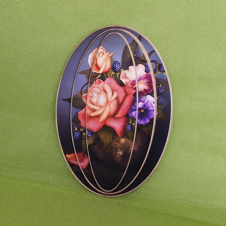 Elongated Oval Stacker - Deep in Summer by Elisabeth Le Clainche