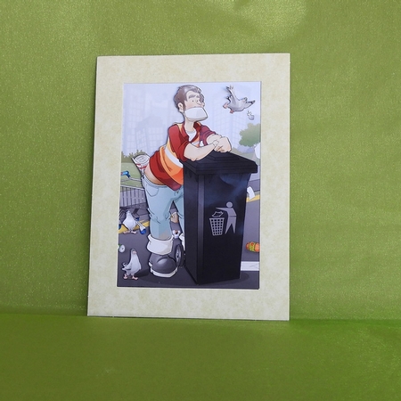 Thank You Binman Dude A4 by Elisabeth Le Clainche