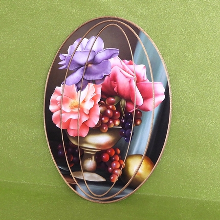 Elongated Oval Stacker - Dubarry Roses by Elisabeth Le Clainche