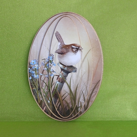 Elongated Oval Stacker - Indian Summer by Elisabeth Le Clainche