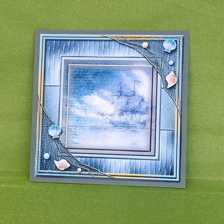 Male Card Topper  Antique Ship by Elisabeth Le Clainche