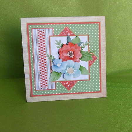 Summer flowers 7x7 by Elisabeth Le Clainche