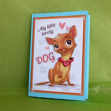 Cute little chihuhua puppy A4 by Elisabeth Le Clainche