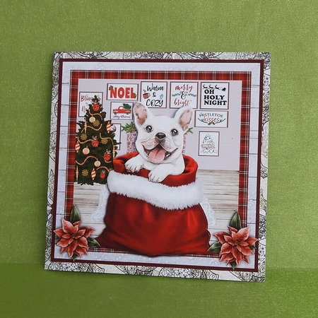 CHRISTMAS WHITE FRENCHIE mini kit by Elisabeth Le Clainche