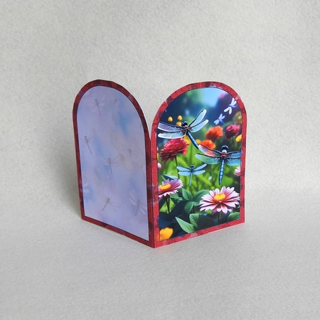 Dragonfly Garden Quick Card by Elisabeth Le Clainche