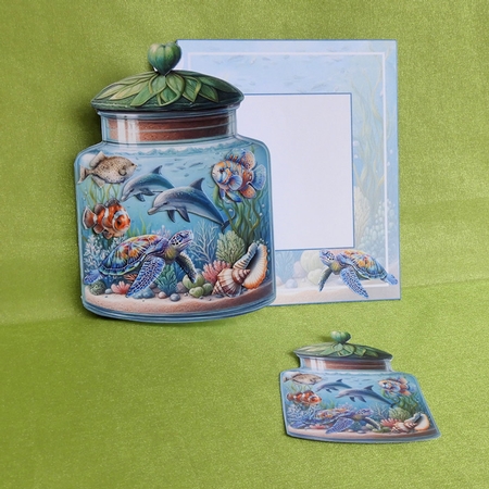 Seaworld Terrarium Shaped Mini Page Kit by Elisabeth Le Clainche