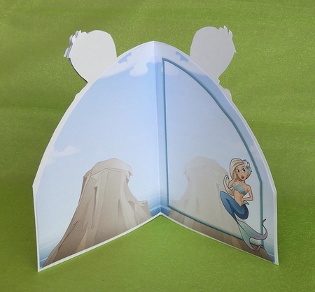 Blonde Hair Mermaid Dudess Shaped Insert by Elisabeth Le Clainche