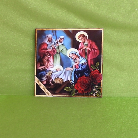 Christmas Roses - Adoration Red by Elisabeth Le Clainche