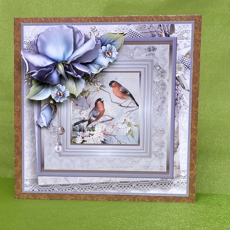 Birds and rose by Elisabeth Le Clainche