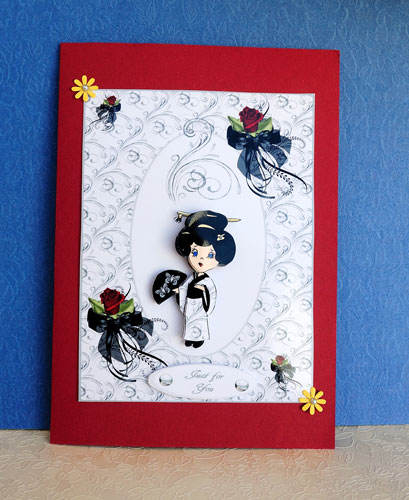 Oriental Swirls and Roses by Elisabeth Le Clainche