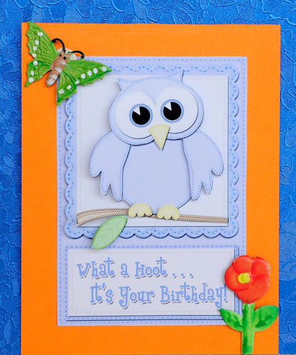 A4 What a Hoot Owl Birthday Felties by Elisabeth Le Clainche