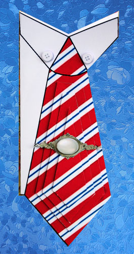 Necktie Card for Father 2 by Elisabeth Le Clainche