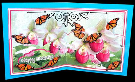 Triple Layer Ladies Slipper Orchid by Elisabeth Le Clainche