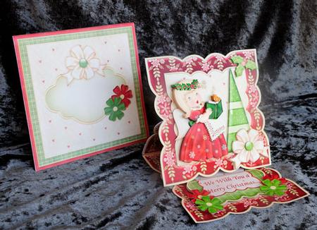Christmas Angel Carol Singing Easel Card Kit by Elisabeth Le Clainche