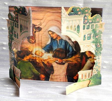 Nativity Ornate Front Opening by Elisabeth Le Clainche