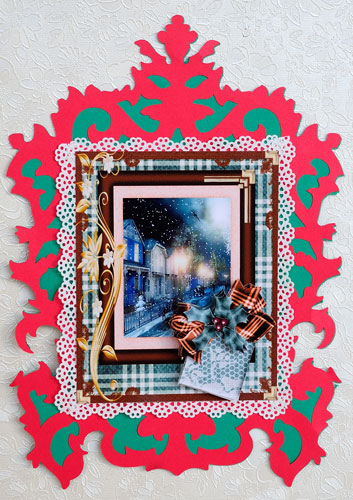 Gorgeous Christmas Scene Topper #4 by Elisabeth Le Clainche