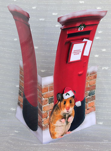 Hamster Christmas Post Box by Elisabeth Le Clainche
