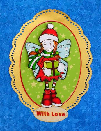 Poppy the Pixie_christmas Decoupage Sheet by Elisabeth Le Clainche
