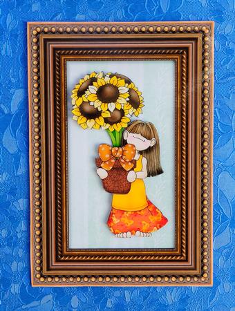 Pot of Sunflower Doodles Large Image by Elisabeth Le Clainche