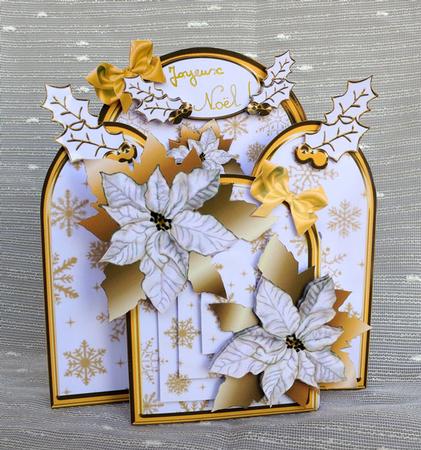 Archway Kit - Gold Poinsettias by Elisabeth Le Clainche