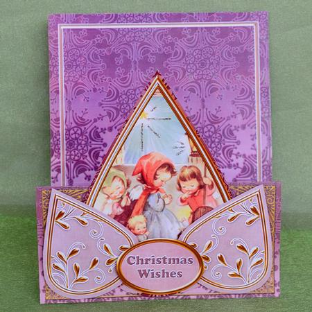 Nativity Scene Dpink Christmas Wishes Teardrop Trio Kit by Elisabeth Le Clainche