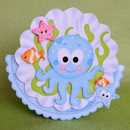 Under the Sea Rocker/wobble Card by Elisabeth Le Clainche