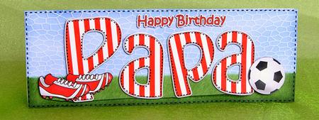 Birthday Papa Large Dl Quick Card 3D Decoupage by Elisabeth Le Clainche