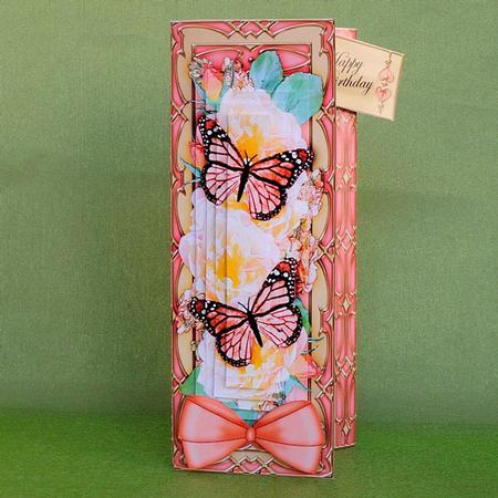 3D Offset Dl Butterflies & Roses Pyramage Mini Kit by Elisabeth Le Clainche