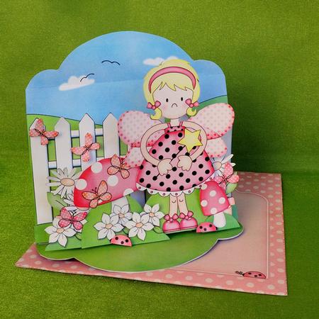 3D Fiz Fairy Pop Up Front Card Kit by Elisabeth Le Clainche