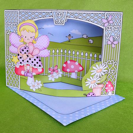 3D Girlz Fiz Fairy's Butterfly Scene It Card Kit by Elisabeth Le Clainche