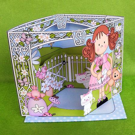 3D Girlz Zoe's Flower Scene It Card Kit by Elisabeth Le Clainche