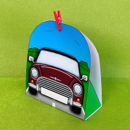 3D Transport Mini Car Treat or Favour Box Mini Kit by Elisabeth Le Clainche
