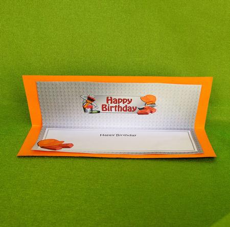 Birthday Handyman Tools Matching Large Dl Insert by Elisabeth Le Clainche