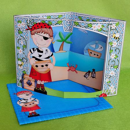 3D Boyz Pirate Joze Scene It Card Kit by Elisabeth Le Clainche