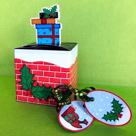 3D Xmas Presents Shaped Top Gift Box Mini Kit by Elisabeth Le Clainche