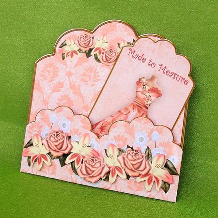 Peach Rose Made to Measure Scallop Fashion Tag Cf Mini Kit by Elisabeth Le Clainche