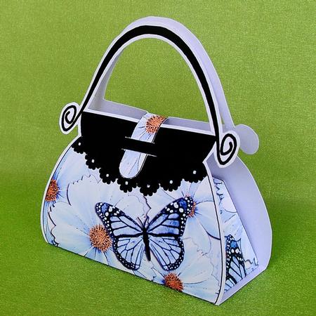 Butterfly & Flower Handbag Shaped Treat Favour Box Mini Kit by Elisabeth Le Clainche